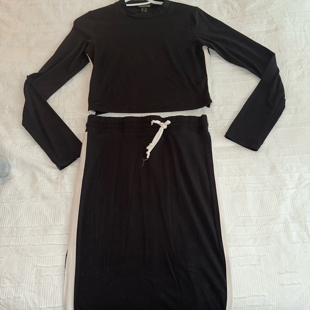 Revamped two piece skirt set